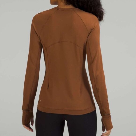 Lululemon Its Rulu Run Long Sleeve ShirtRoasted Brown Size 6 - Picture 4 of 15